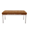 Florence Knoll Replika Kulit Brown